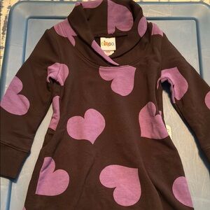 Target Black and Purple Heart Hoodie Sweatshirt